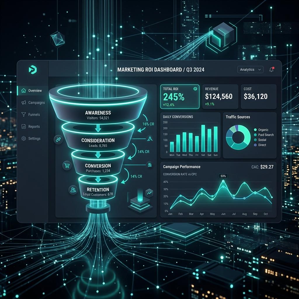 Illustration for Measuring ROI in Digital Marketing: Beyond Vanity Metrics