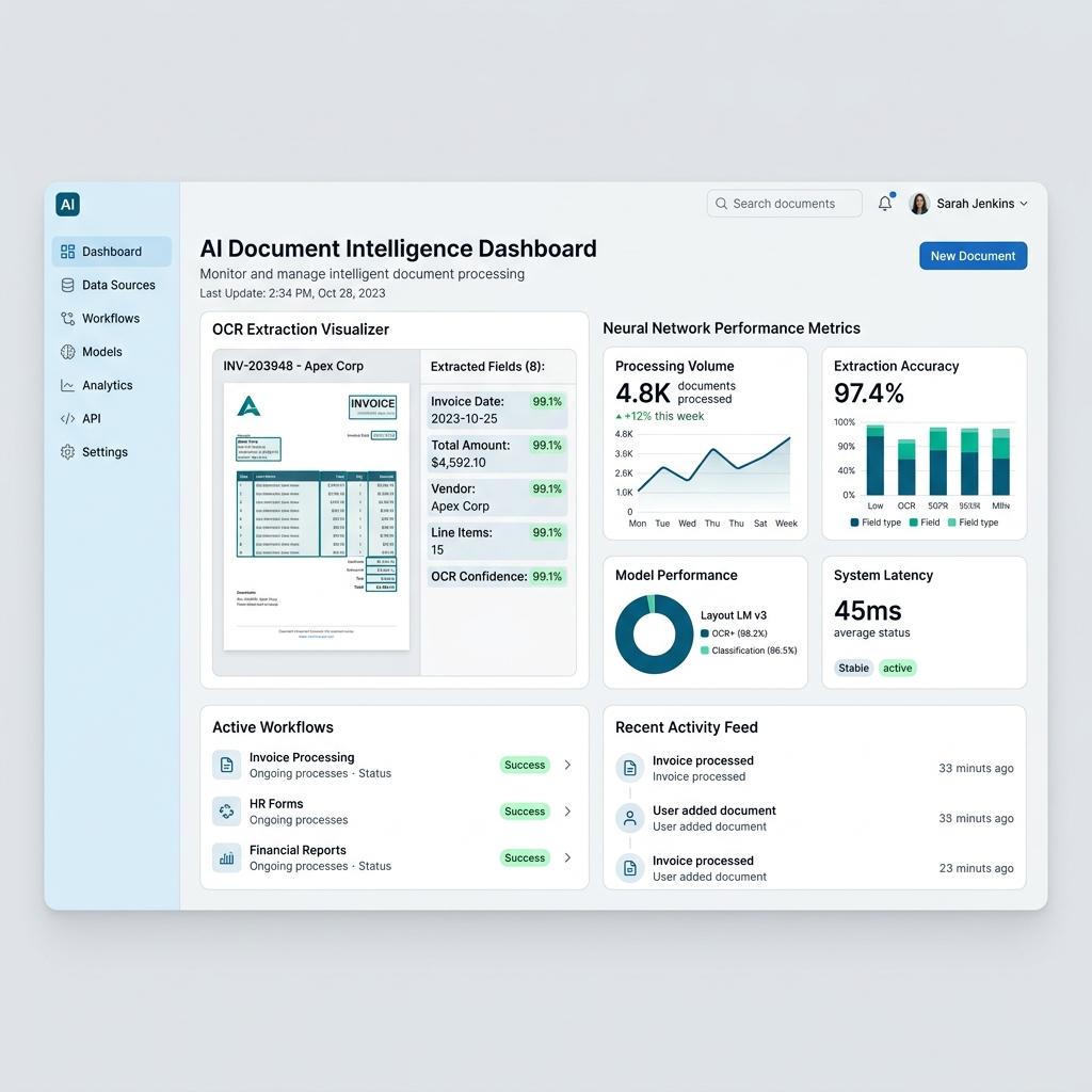 AI Document Intelligence (Upcoming) Dashboard Preview
